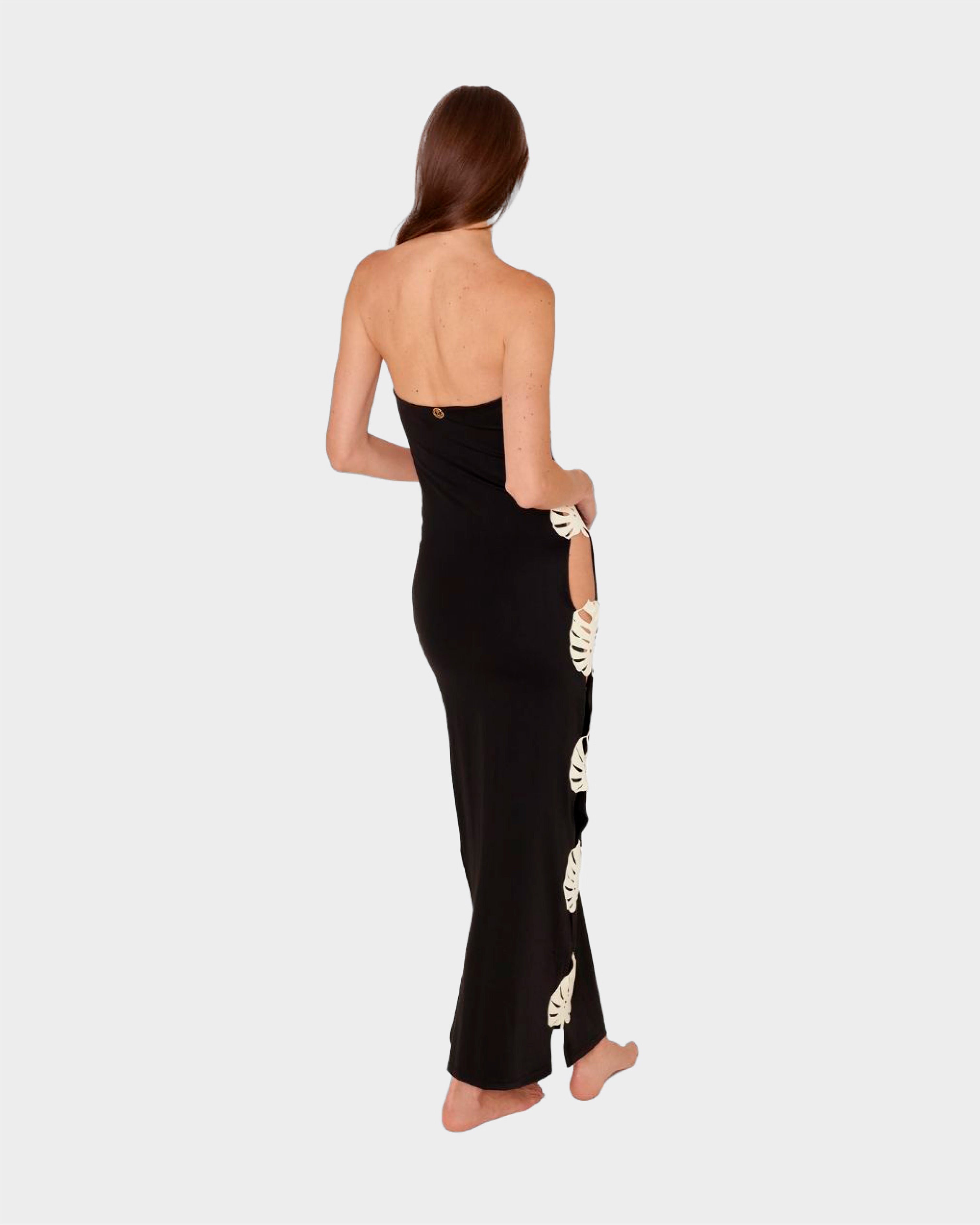 HOJA ROTA STRAPLESS DRESS